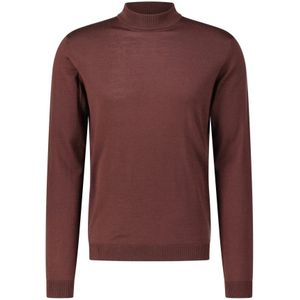 Roberto Collina, Heren, Truien, Bruin, Maat: 4XL Wol,