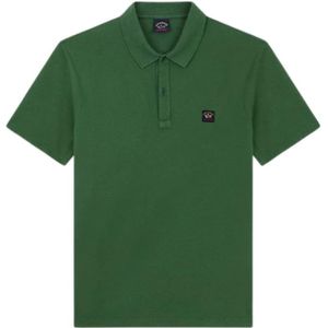 Paul & Shark, Heren, Tops, Groen, Maat: M Katoen,