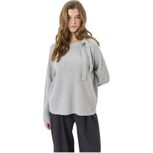 Lind, Dames, Truien, Grijs, Maat: S Leer,