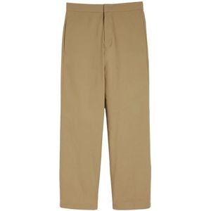 Jil Sander, Heren, Broeken, Bruin, Maat: L