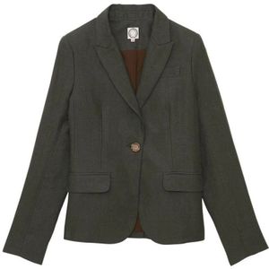 Ines de la Fressange Paris, Dames, Jassen, Groen, Maat: XS Linnen,