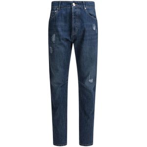 Brunello Cucinelli, Heren, Jeans, Blauw, Maat: S Katoen,