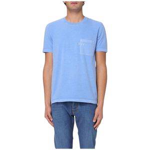 Fay, Heren, Tops, Blauw, Maat: 2XL