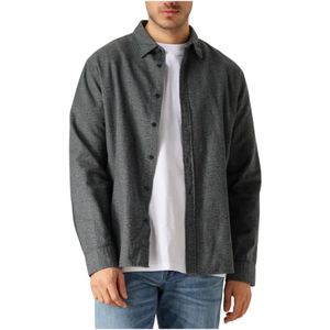 Selected Homme, Heren, Overhemden, Blauw, Maat: L Flanel,