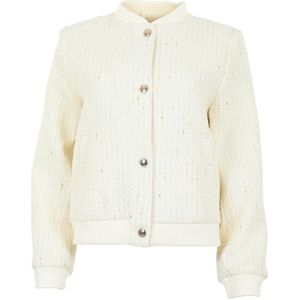 Maicazz, Dames, Jassen, Wit, Maat: S Leer,