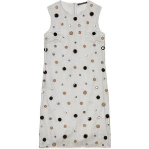 Luisa Cerano, Dames, Jurken, Wit, Maat: S Katoen,