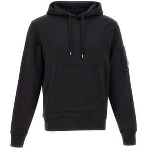 C.p. Company, Heren, Sweatshirts & Hoodies, Zwart, Maat: XL Katoen,
