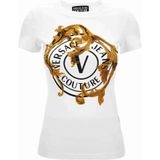 Versace Jeans Couture - Shirt - Karamel - Donkergeel - Zwart - Wit