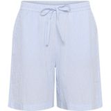 Cream - Kentucky Blue - Korte Broeken - Dames - Gestreepte Elastische Taille