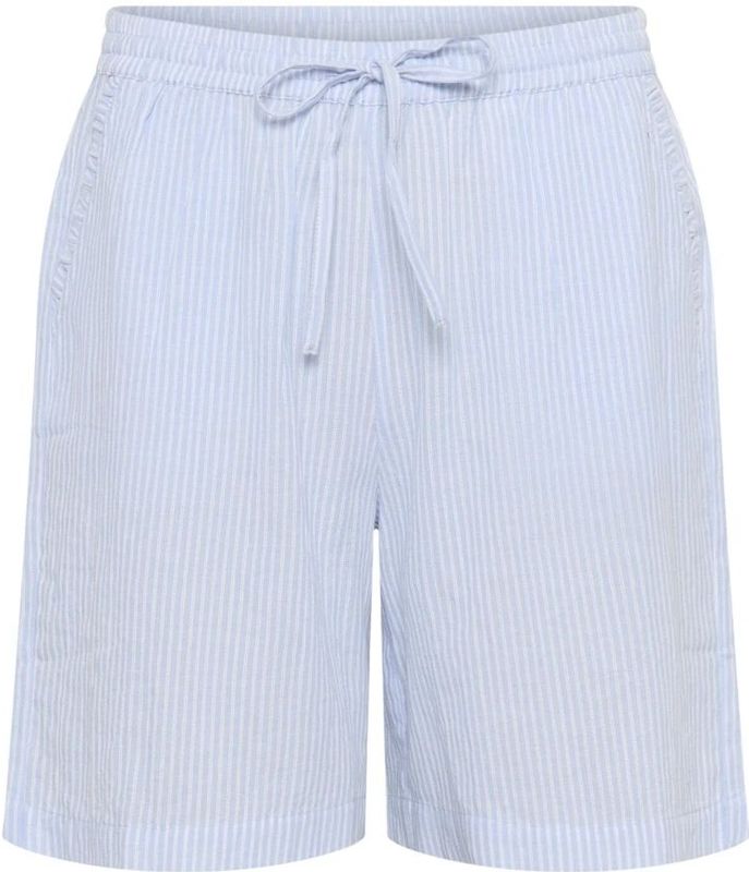 Cream - Kentucky Blue - Korte Broeken - Dames - Gestreepte Elastische Taille