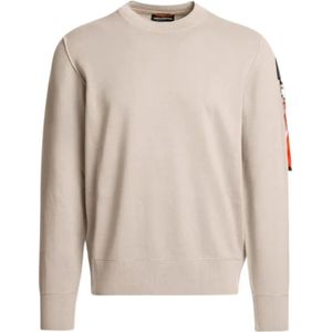 Parajumpers, Heren, Sweatshirts & Hoodies, Beige, Maat: S