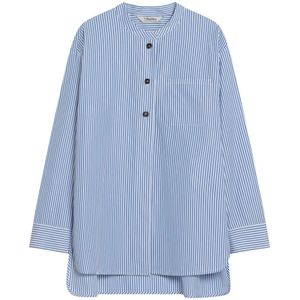 Max Mara, Dames, Blouses & Shirts, Blauw, Maat: S