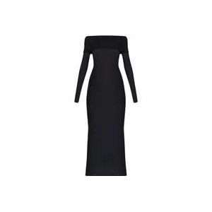 Balenciaga Dag Maxi jurk , Black , Dames , Maat: XS