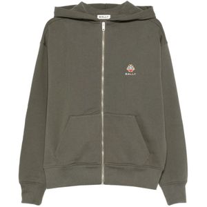 Bally, Heren, Sweatshirts & Hoodies, Groen, Maat: M