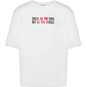 Moschino, Heren, Tops, Wit, Maat: L Katoen,