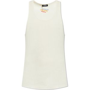 Dsquared2, Heren, Tops, Beige, Maat: S