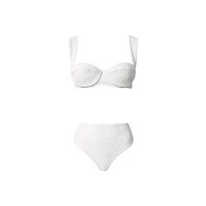 Twinset Wit Zee Geborduurde Bikini Set , White , Dames , Maat: M