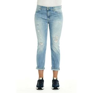 Dondup, Dames, Jeans, Blauw, Maat: W27 Denim,