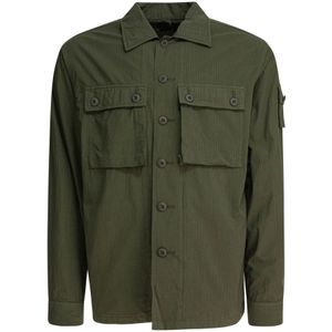 Beams Plus, Heren, Jassen, Groen, Maat: L Katoen,