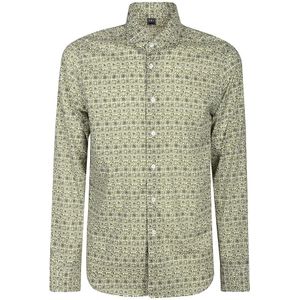 Fedeli, Heren, Overhemden, Groen, Maat: 3XL Katoen,