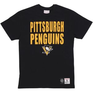 Mitchell & Ness, Heren, Tops, Zwart, Maat: L Katoen,