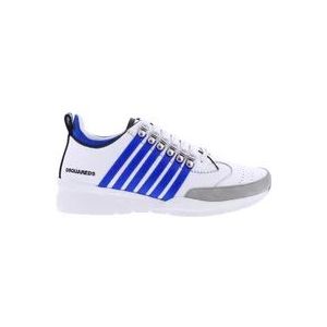 Dsquared2 Heren Legendary Sneaker Wit/Blauw , White , Heren , Maat: 46 EU