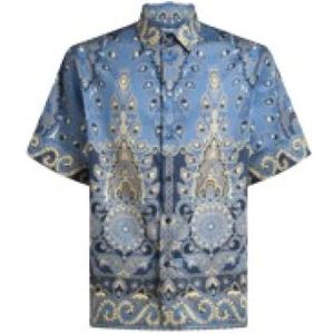 Etro, Heren, Overhemden, Veelkleurig, Maat: 2XL Katoen,