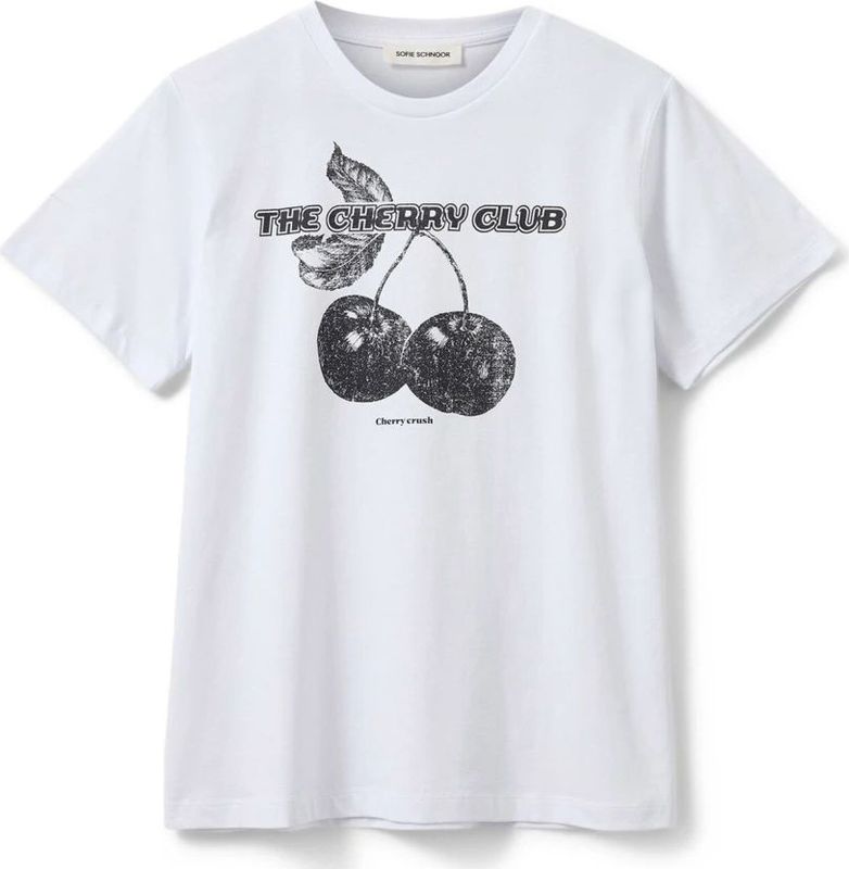 Sofie Schnoor - Grafische Tee - Wit - Dames - Katoen