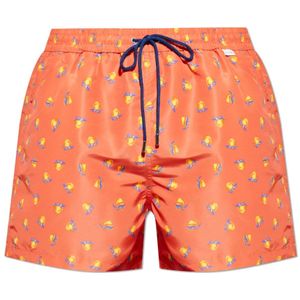 Paul Smith, Heren, Badkleding, Oranje, Maat: L Satijn,