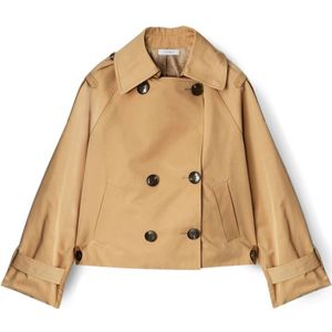 Motivi, Dames, Mantels, Beige, Maat: L Katoen,