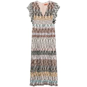 Missoni, Dames, Jurken, Veelkleurig, Maat: M