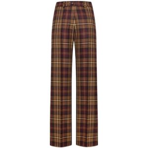 Momoni, Dames, Broeken, Veelkleurig, Maat: XS Wol,