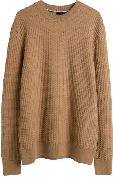 Hugo, Heren, Truien, Beige, Maat: L Katoen,