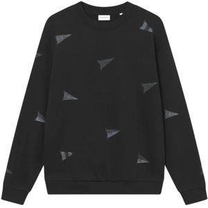 Les Deux, Heren, Sweatshirts & Hoodies, Zwart, Maat: M Katoen,