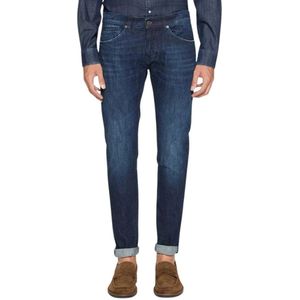 Dondup, Heren, Jeans, Blauw, Maat: W35 Katoen,