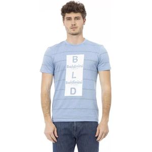 Baldinini, Heren, Tops, Blauw, Maat: M Katoen,