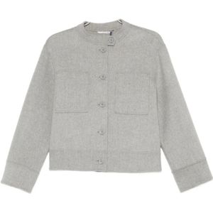 Max Mara, Dames, Jassen, Grijs, Maat: S