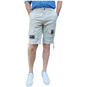 Aeronautica Militare, Heren, Korte broeken, Beige, Maat: L Katoen,