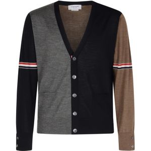 Thom Browne, Heren, Truien, Veelkleurig, Maat: M Wol,