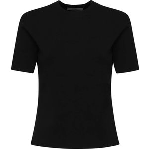 Max Mara, Dames, Tops, Zwart, Maat: M Katoen,