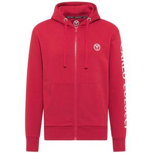 Carlo Colucci, Heren, Sweatshirts & Hoodies, Rood, Maat: M