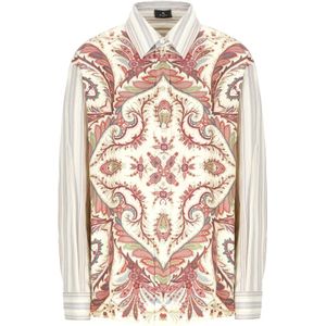 Etro, Dames, Blouses & Shirts, Veelkleurig, Maat: S Katoen,