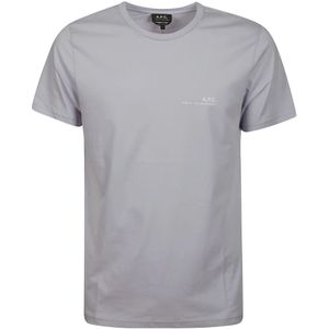 A.p.c., Heren, Tops, Grijs, Maat: XS Katoen,