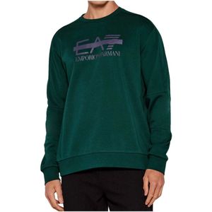 Emporio Armani Ea7, Heren, Sweatshirts & Hoodies, Groen, Maat: S