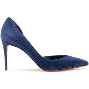 Christian Louboutin, Dames, Schoenen, Blauw, Maat: 37 1/2 EU Leer,