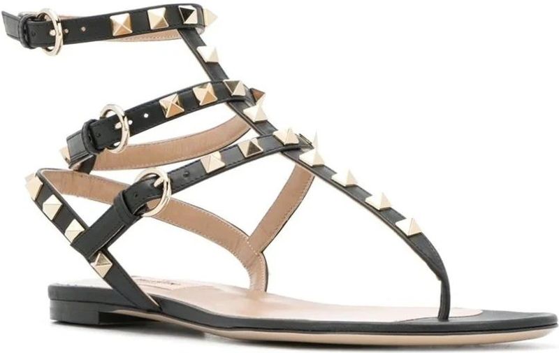 Valentino Garavani - Rockstud Sandalen - Bruin - Leer