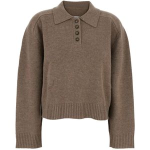 Loulou Studio, Dames, Tops, Bruin, Maat: M Kasjmier,