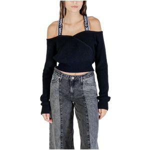 Karl Lagerfeld - Cut-Out Sweater A3W18009 - Dames - Zwart - Vesten