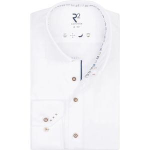 R2 Amsterdam, Heren, Overhemden, Wit, Maat: 3XL