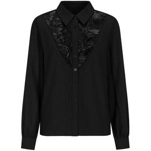 2-Biz, Dames, Blouses & Shirts, Zwart, Maat: S